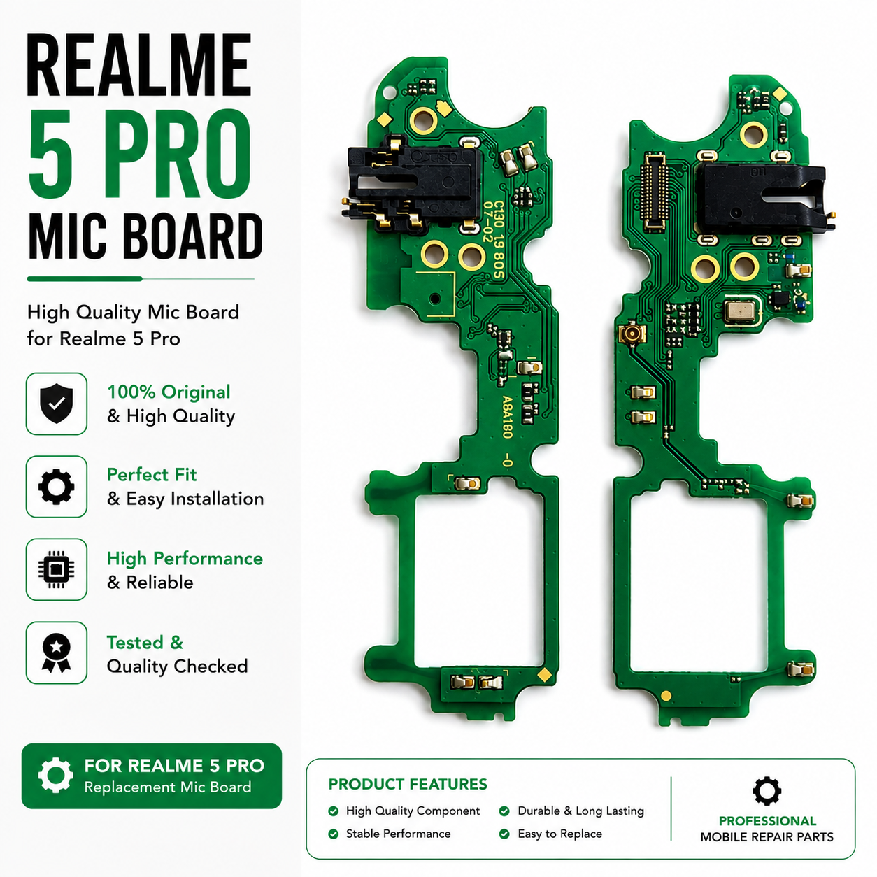 Realme 5 Pro Mic Flex Board