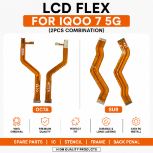 iQOO 7 5G LCD Flex Cable Main Flex and Sub Flex