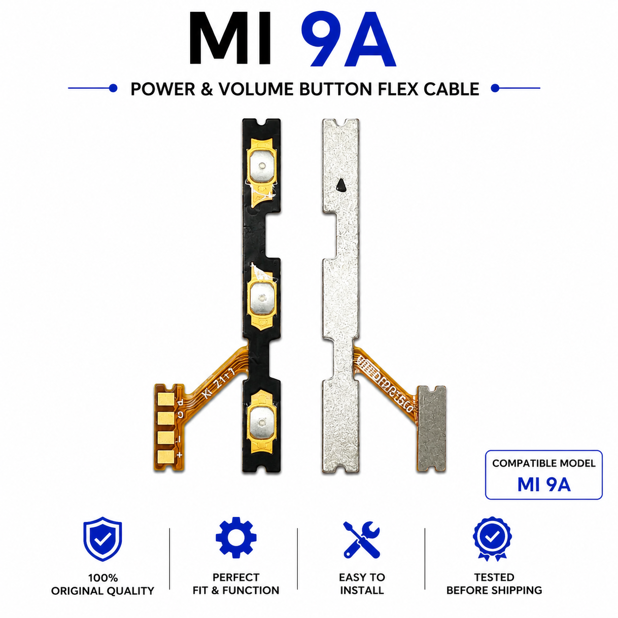 Xiaomi Redmi 9A Power Volume ON OFF Flex Cable