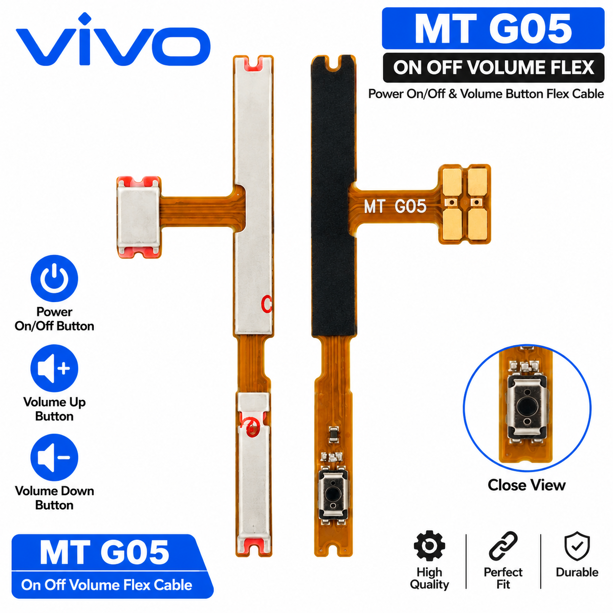 Vivo MT G05 On Off Volume Flex Cable
