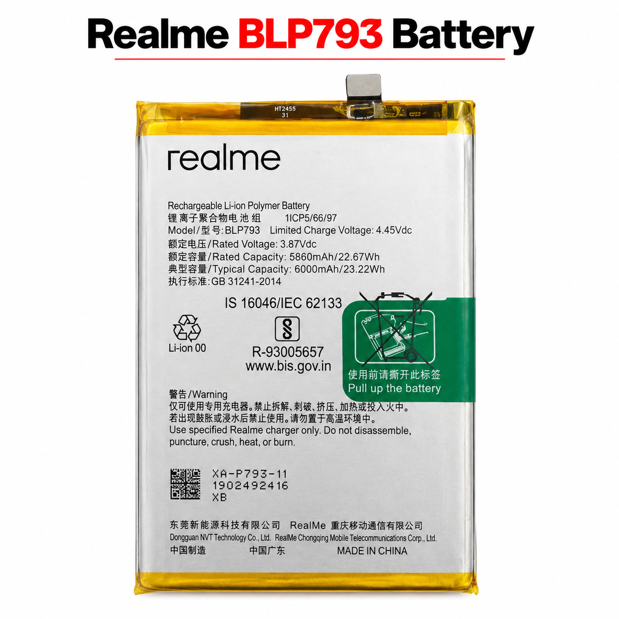 Realme BLP793 Battery