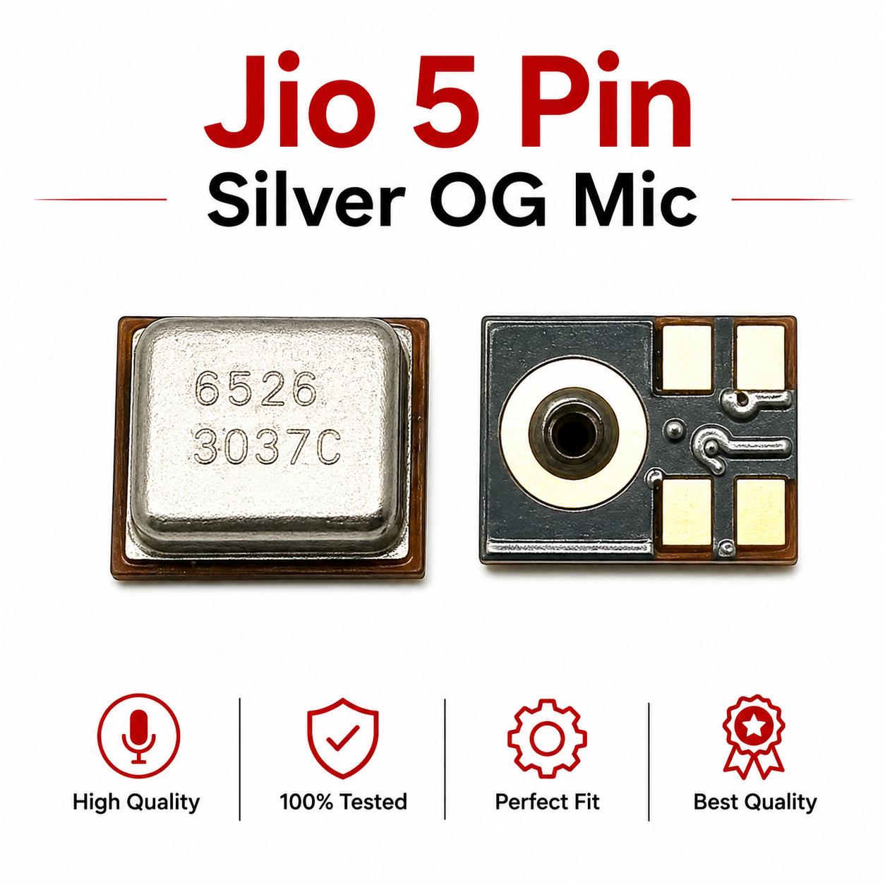 Jio 5 Pin Silver OG Mic