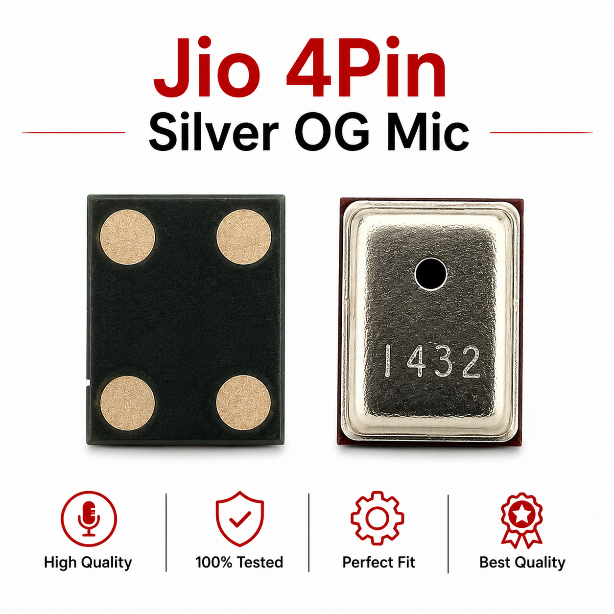 Jio 4Pin Silver OG Mic