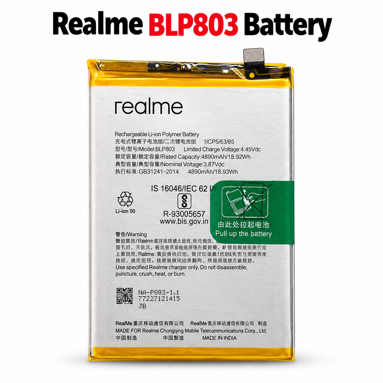 Realme BLP803 Battery – 5000mAh